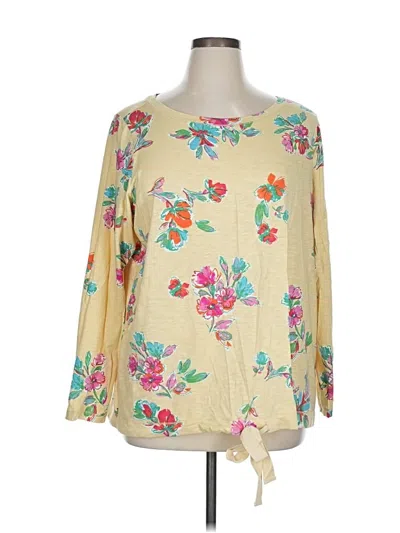 Pre-owned Belle By Kim Gravel Long Sleeve T-shirt In Green