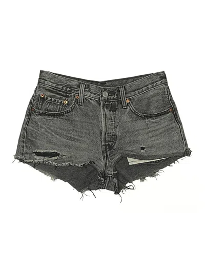 Pre-owned Levi's Denim Shorts In Gray