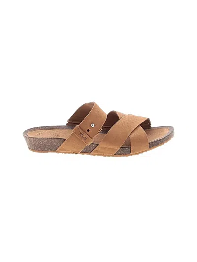 Pre-owned Teva Sandals In Brown