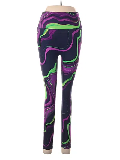 Pre-owned Fabletics Leggings In Purple