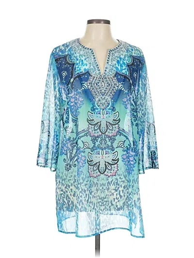 Pre-owned Chico's Casual Dress In Blue