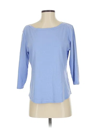 Pre-owned Chico's 3/4 Sleeve T-shirt In Purple