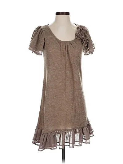 Pre-owned Francesca's Casual Dress In Brown