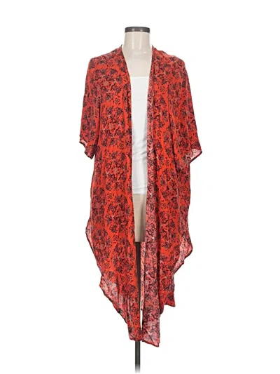 Pre-owned Torrid Kimono In Red