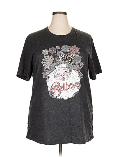 Pre-owned Bella+canvas Short Sleeve T-shirt In Gray