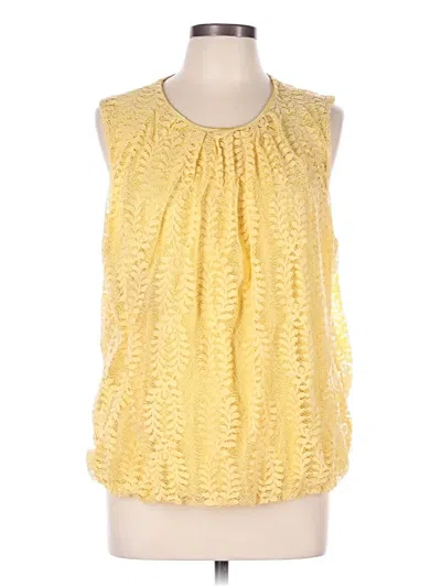 Pre-owned Liz Claiborne Sleeveless Blouse In Yellow