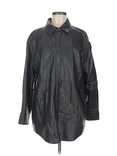 Pre-owned Black Tape_ 3/4 Sleeve Button Down Shirt In Black