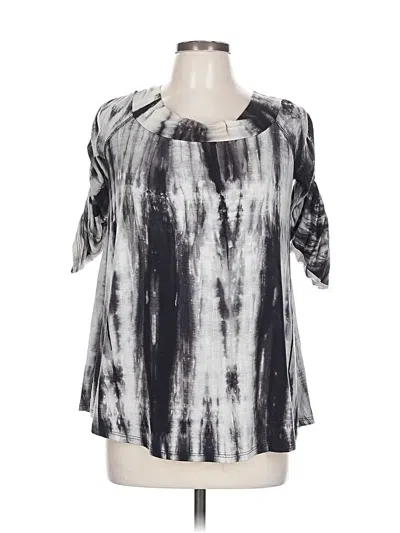 Pre-owned 143 Story Short Sleeve Blouse In Black