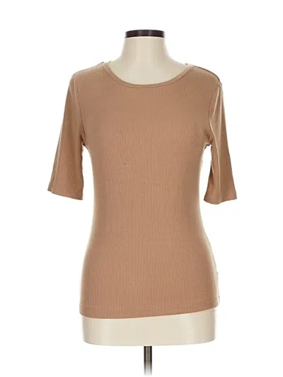 Pre-owned Truth By Republic Short Sleeve T-shirt In Brown