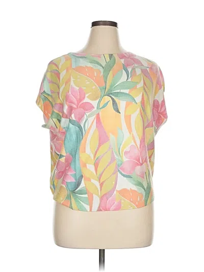 Pre-owned Sioni Short Sleeve Blouse In Pink