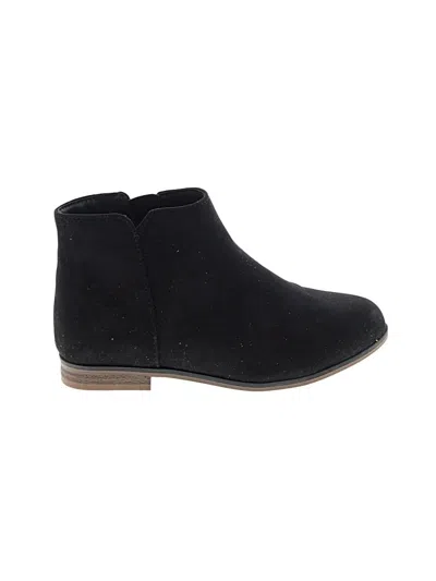 Pre-owned Cat & Jack Kids' Ankle Boots In Black