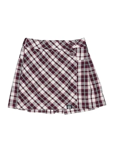 Pre-owned Justice Kids' Skirt In Burgundy