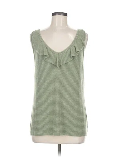 Pre-owned Cabi Sleeveless T-shirt In Green