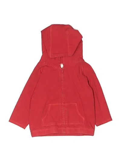 Pre-owned Baby Gap Babies' Zip Up Hoodie In Red