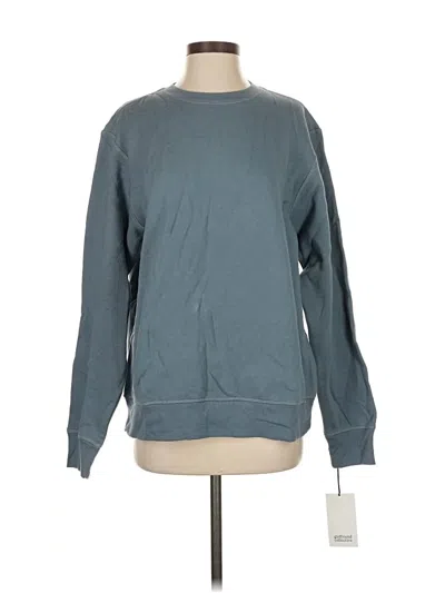 Pre-owned Girlfriend Collective Sweatshirt In Blue