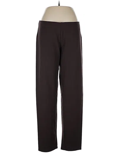 Pre-owned Eileen Fisher Track Pants In Brown