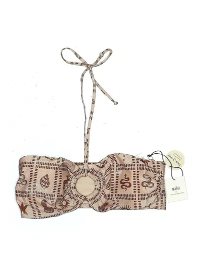 Medici Swimsuit Top Brown Swimwear In Burgundy