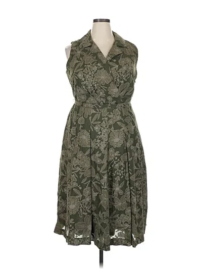 Pre-owned Coldwater Creek Casual Dress In Green