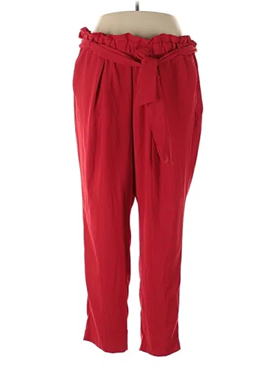 Pre-owned Lane Bryant Casual Pants In Red