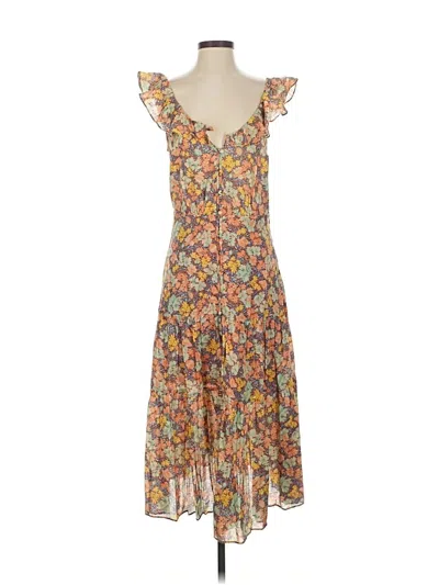 Pre-owned Veronica Beard Casual Dress In Orange