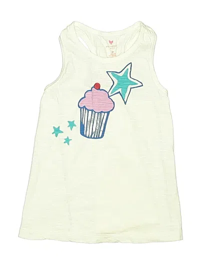 Pre-owned Pink Chicken Kids' Sleeveless T-shirt In White