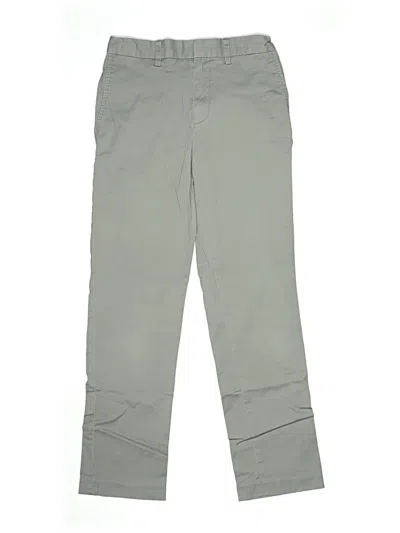 Pre-owned Crewcuts Kids' Khaki Pant In Gray