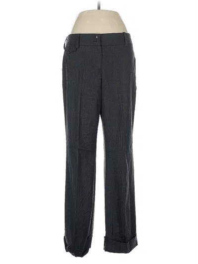 Pre-owned Ann Taylor Loft Wool Pants In Gray