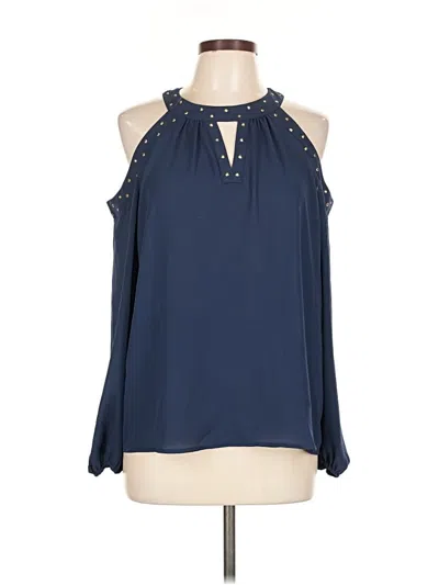 Inc International Concepts Sleeveless Blouse In Blue