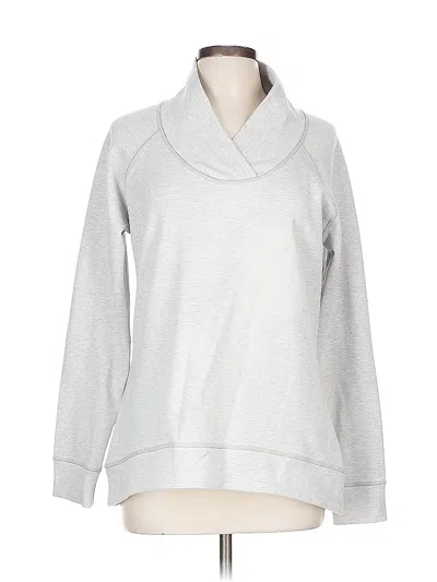 Pre-owned Athleta Sweatshirt In Silver