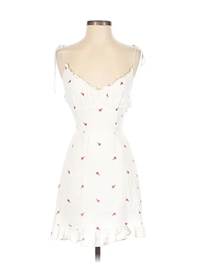 Pre-owned Reformation Cocktail Dress In White