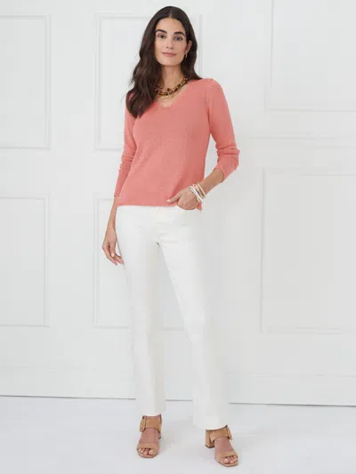 J.mclaughlin Women's Ludlow Sweater Coral In Multi