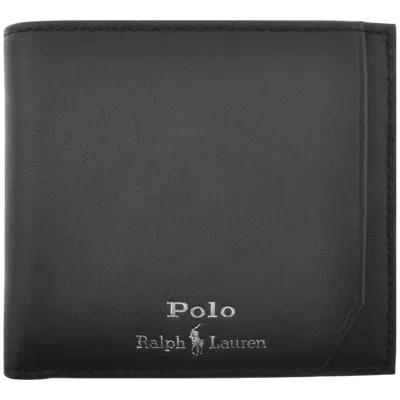 Ralph Lauren Billfold Leather Wallet Black In Black