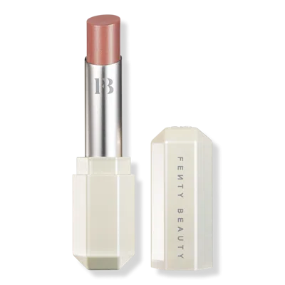 Fenty Beauty By Rihanna Slip Shine Sheer Shiny Lipstick - Glazed In Transparent