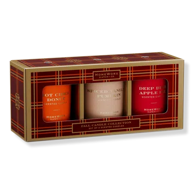 Homeworx Harvest Candle Gift Set Of 3