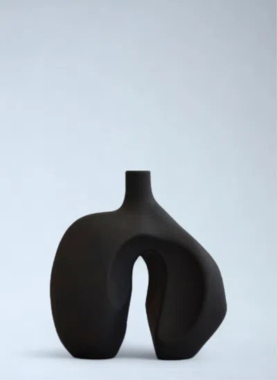 101 Copenhagen Sculptural Ceramic Vase In Black