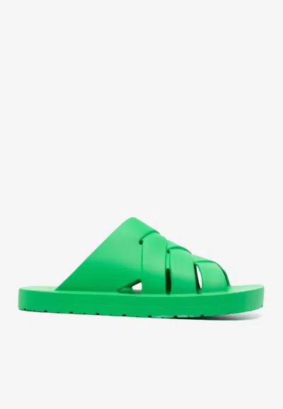 Bottega Veneta Parakeet Crossover Strap Slides In Green