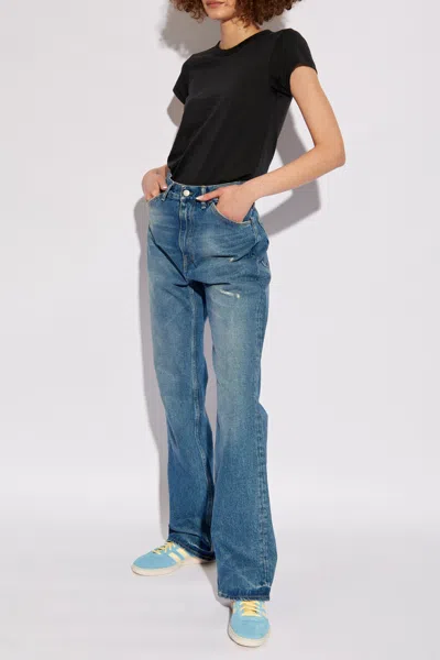 Rag & Bone Crewneck T-shirt In Black