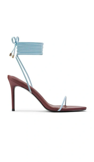 Femme La X Revolve Barely There Lace Up Heel In Multi