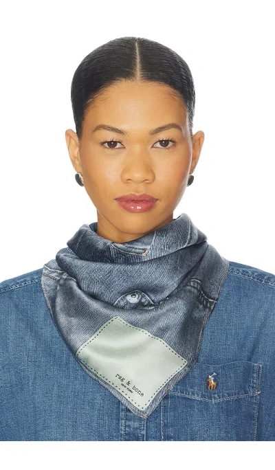 Rag & Bone Miramar Scarf In Blue