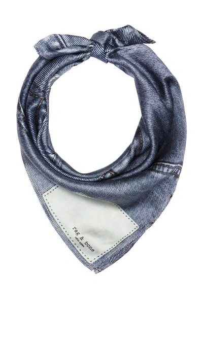 Rag & Bone Miramar Scarf In Blue