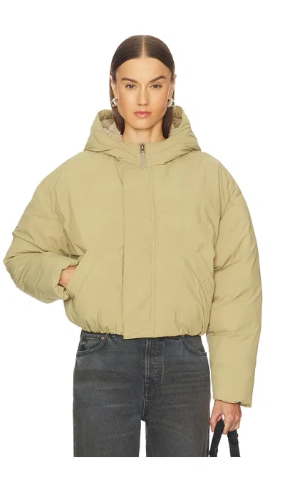 Grlfrnd Greer Puffer Jacket In Brown