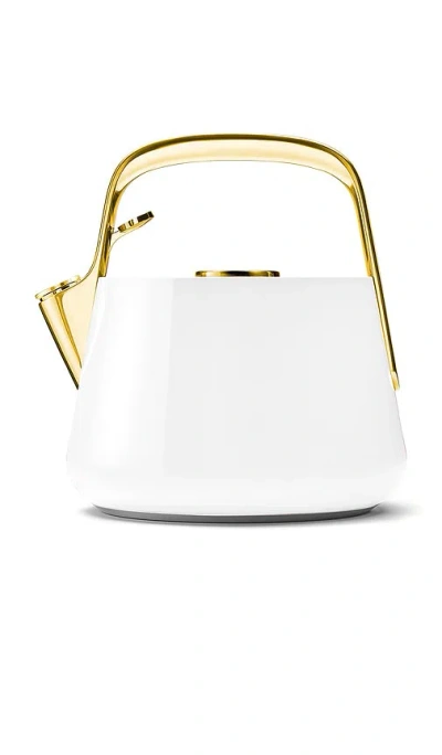 Caraway Whistling Tea Kettle In White