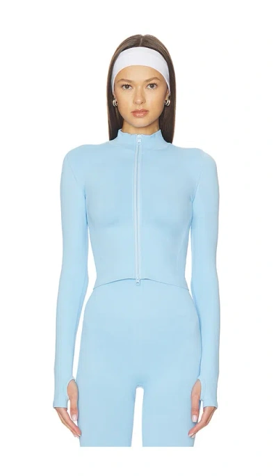 Wellbeing + Beingwell Spencer Seamless Jacket In Blue