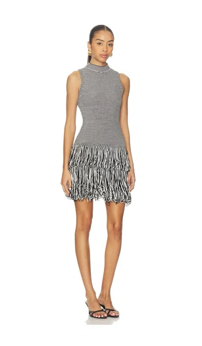 Et Ochs Pernille Knit Dress In Silver