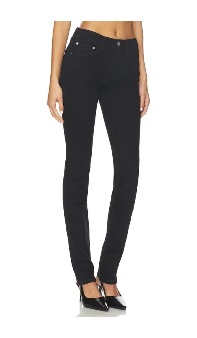 Eb Denim Moss Mid Rise Skinny In Black