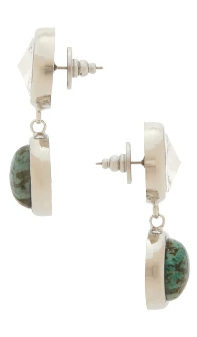 Lelet Ny Clare Crystal And Stone Drop Earrings In Multi