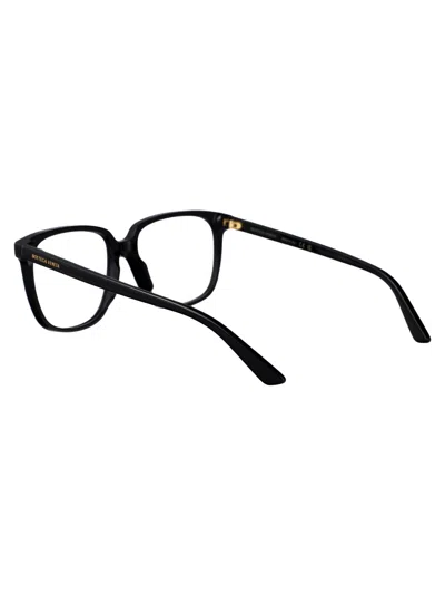 Bottega Veneta Black Acetate Optical Glasses In Black