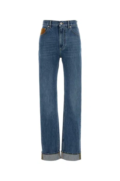 Bottega Veneta Women Denim Jeans In Blue