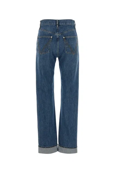 Bottega Veneta Women Denim Jeans In Blue