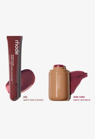 Rhode The Duos Date Cake + Pbj In Burgundy